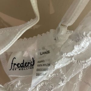 Sheer white lingerie w/ g string (only worn once for a very brief time…)